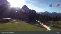 Archiv Foto Webcam Sicht auf das Kinderland an der Ehrwalder Alm 14:00