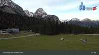 Archiv Foto Webcam Sicht auf das Kinderland an der Ehrwalder Alm 07:00