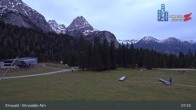 Archiv Foto Webcam Sicht auf das Kinderland an der Ehrwalder Alm 06:00