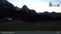 Archiv Foto Webcam Sicht auf das Kinderland an der Ehrwalder Alm 04:00