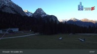 Archiv Foto Webcam Sicht auf das Kinderland an der Ehrwalder Alm 07:00