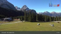 Archiv Foto Webcam Sicht auf das Kinderland an der Ehrwalder Alm 10:00