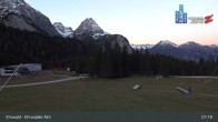 Archiv Foto Webcam Sicht auf das Kinderland an der Ehrwalder Alm 06:00