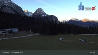 Archiv Foto Webcam Sicht auf das Kinderland an der Ehrwalder Alm 07:00
