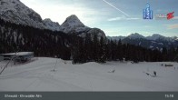 Archiv Foto Webcam Sicht auf das Kinderland an der Ehrwalder Alm 14:00