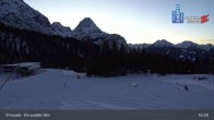 Archiv Foto Webcam Sicht auf das Kinderland an der Ehrwalder Alm 04:00