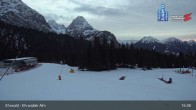 Archiv Foto Webcam Sicht auf das Kinderland an der Ehrwalder Alm 04:00