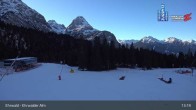 Archiv Foto Webcam Sicht auf das Kinderland an der Ehrwalder Alm 12:00