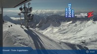 Archived image Webcam Tiroler Zugspitzbahn Top Station 10:00