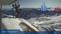 Archived image Webcam Tiroler Zugspitzbahn Top Station 12:00