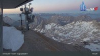 Archiv Foto Webcam Tiroler Zugspitzbahn: Bergstation 04:00