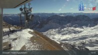 Archived image Webcam Tiroler Zugspitzbahn Top Station 12:00