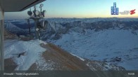 Archiv Foto Webcam Tiroler Zugspitzbahn: Bergstation 00:00