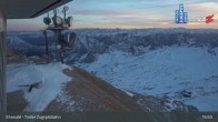 Archived image Webcam Tiroler Zugspitzbahn Top Station 00:00