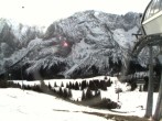 Archived image Webcam mountain station chairlift "Gaistal", "Ehrwalder Alm" 09:00