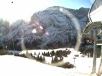 Archiv Foto Webcam Bergstation Sesselbahn Gaistal, Ehrwalder Alm 09:00