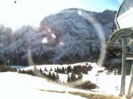 Archived image Webcam mountain station chairlift "Gaistal", "Ehrwalder Alm" 09:00