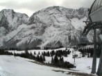 Archived image Webcam mountain station chairlift "Gaistal", "Ehrwalder Alm" 11:00