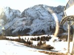 Archived image Webcam mountain station chairlift "Gaistal", "Ehrwalder Alm" 07:00