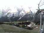 Archiv Foto Webcam Bergstation Sesselbahn Gaistal, Ehrwalder Alm 05:00