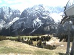 Archiv Foto Webcam Bergstation Sesselbahn Gaistal, Ehrwalder Alm 13:00
