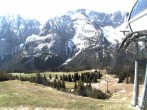 Archiv Foto Webcam Bergstation Sesselbahn Gaistal, Ehrwalder Alm 09:00
