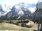 Archiv Foto Webcam Bergstation Sesselbahn Gaistal, Ehrwalder Alm 13:00