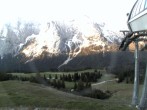 Archiv Foto Webcam Bergstation Sesselbahn Gaistal, Ehrwalder Alm 05:00