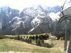 Archived image Webcam mountain station chairlift "Gaistal", "Ehrwalder Alm" 11:00