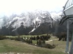 Archiv Foto Webcam Bergstation Sesselbahn Gaistal, Ehrwalder Alm 15:00