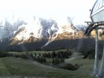 Archiv Foto Webcam Bergstation Sesselbahn Gaistal, Ehrwalder Alm 05:00