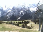 Archiv Foto Webcam Bergstation Sesselbahn Gaistal, Ehrwalder Alm 11:00