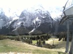 Archiv Foto Webcam Bergstation Sesselbahn Gaistal, Ehrwalder Alm 13:00