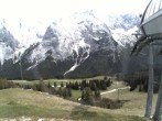 Archiv Foto Webcam Bergstation Sesselbahn Gaistal, Ehrwalder Alm 15:00