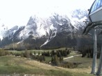 Archiv Foto Webcam Bergstation Sesselbahn Gaistal, Ehrwalder Alm 17:00
