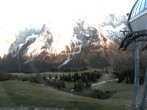 Archiv Foto Webcam Bergstation Sesselbahn Gaistal, Ehrwalder Alm 19:00