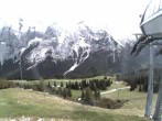 Archiv Foto Webcam Bergstation Sesselbahn Gaistal, Ehrwalder Alm 15:00