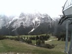 Archiv Foto Webcam Bergstation Sesselbahn Gaistal, Ehrwalder Alm 17:00