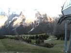 Archiv Foto Webcam Bergstation Sesselbahn Gaistal, Ehrwalder Alm 19:00