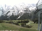 Archiv Foto Webcam Bergstation Sesselbahn Gaistal, Ehrwalder Alm 07:00