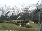 Archiv Foto Webcam Bergstation Sesselbahn Gaistal, Ehrwalder Alm 09:00
