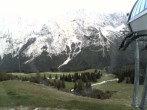 Archiv Foto Webcam Bergstation Sesselbahn Gaistal, Ehrwalder Alm 19:00