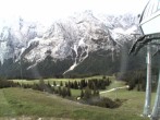Archiv Foto Webcam Bergstation Sesselbahn Gaistal, Ehrwalder Alm 07:00