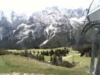 Archiv Foto Webcam Bergstation Sesselbahn Gaistal, Ehrwalder Alm 11:00
