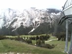 Archiv Foto Webcam Bergstation Sesselbahn Gaistal, Ehrwalder Alm 17:00