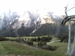 Archiv Foto Webcam Bergstation Sesselbahn Gaistal, Ehrwalder Alm 05:00