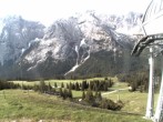 Archiv Foto Webcam Bergstation Sesselbahn Gaistal, Ehrwalder Alm 07:00