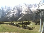 Archiv Foto Webcam Bergstation Sesselbahn Gaistal, Ehrwalder Alm 09:00