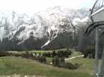 Archiv Foto Webcam Bergstation Sesselbahn Gaistal, Ehrwalder Alm 15:00