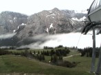 Archiv Foto Webcam Bergstation Sesselbahn Gaistal, Ehrwalder Alm 05:00